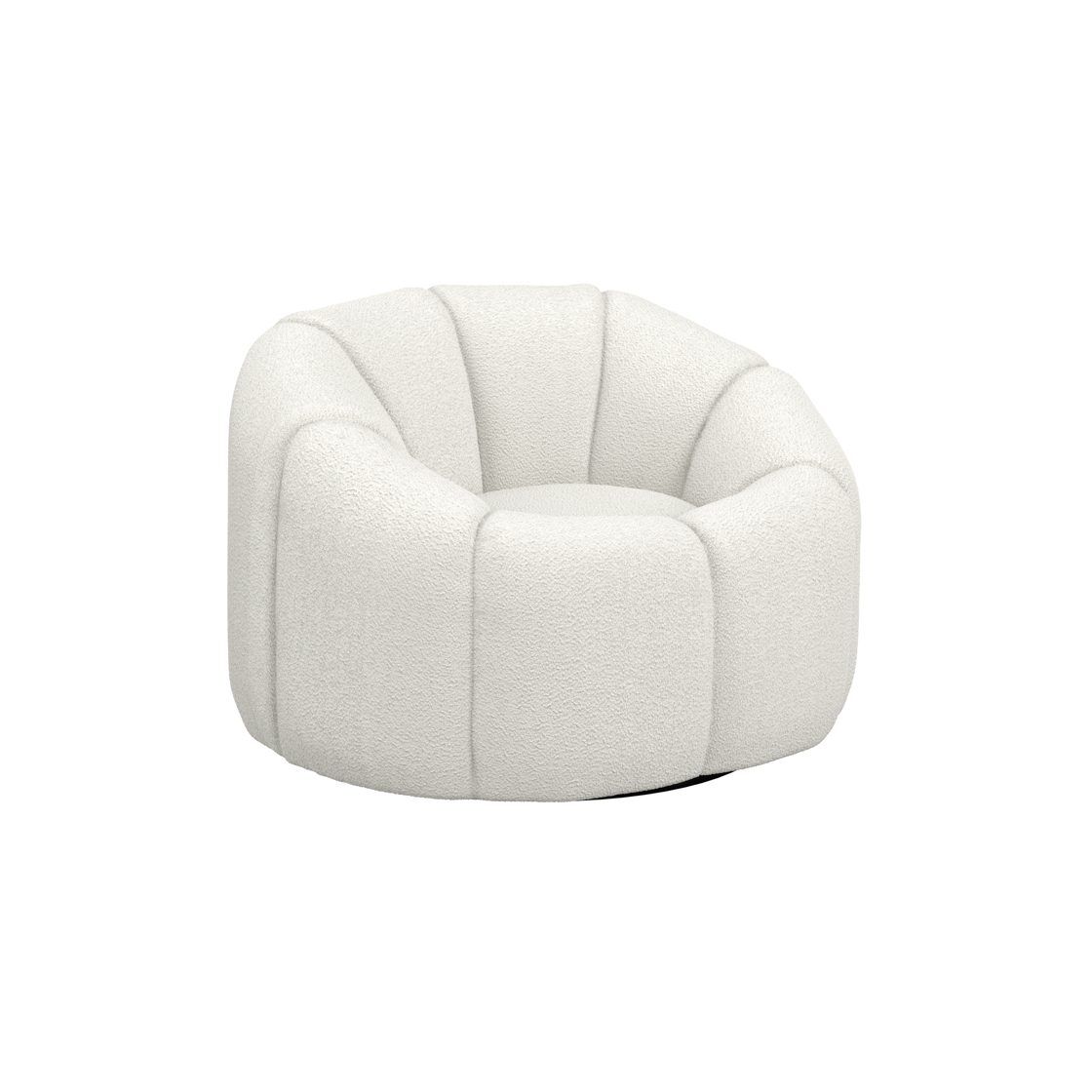 Anoushka Living   Sera Ivory Swivel Chair